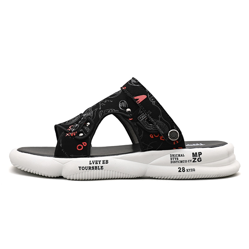 

LONGYING Пляжные сандалии мужские, черные, красные, черные, синие, черные, белые