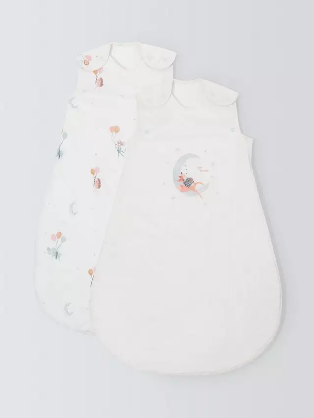 

Детский спальный мешок John Lewis Little Dreamers Baby 2 шт, разноцветный