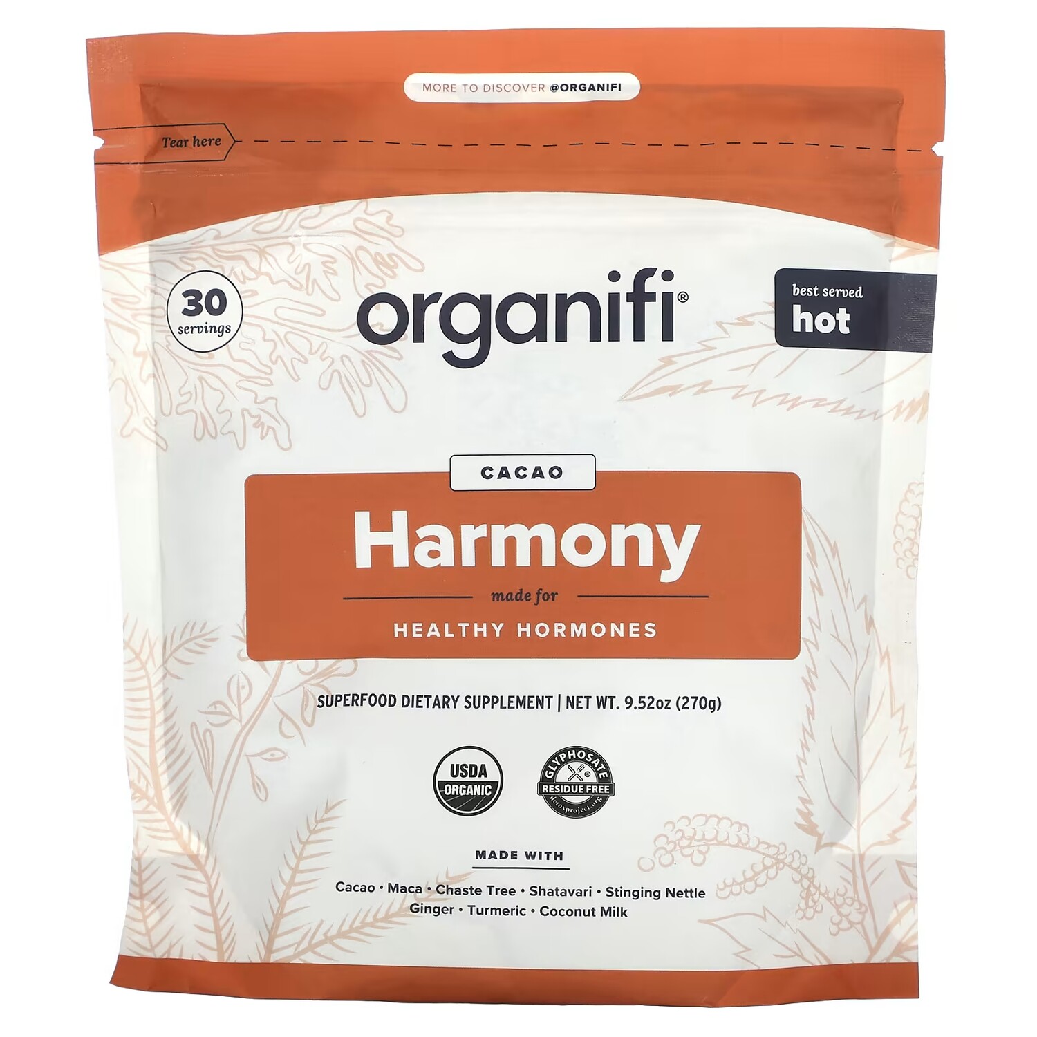 

Добавка Organifi Harmony Cacao, 270 г