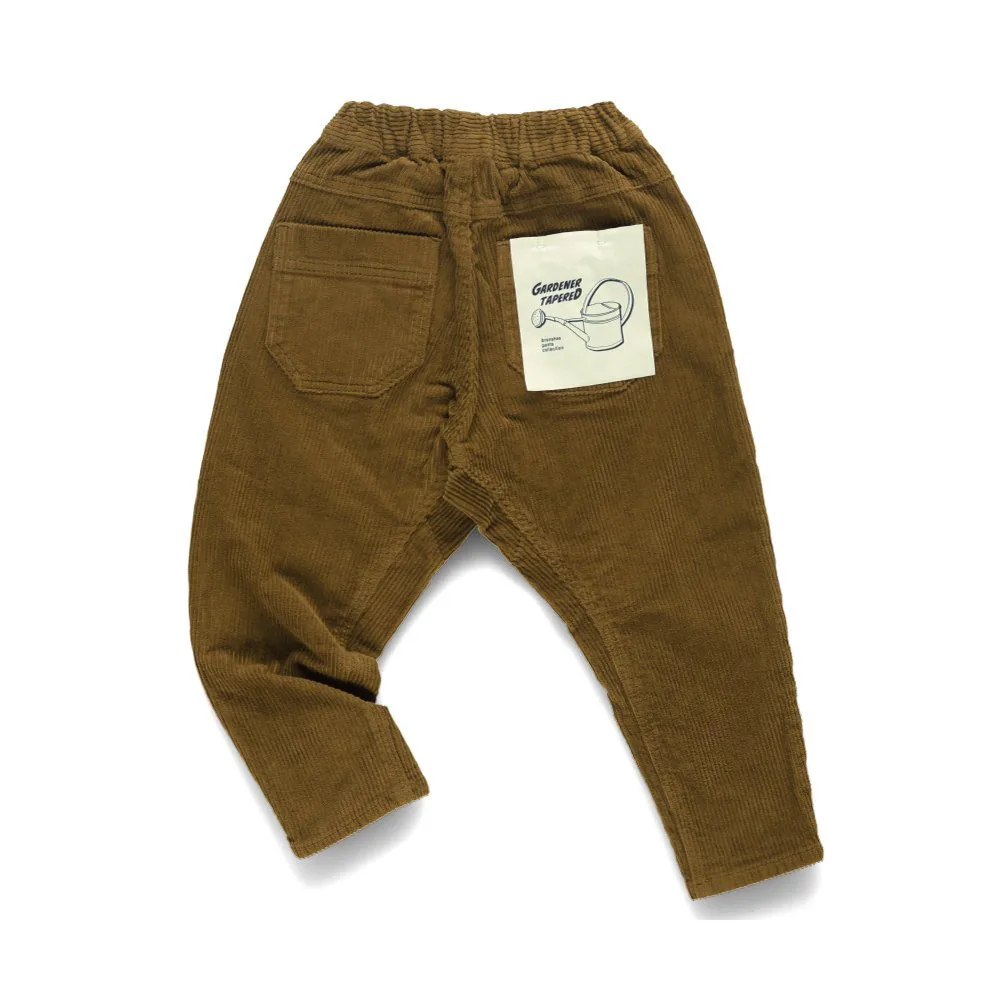 Вельветовые брюки зауженного кроя Branshes, Camel — фото 2
