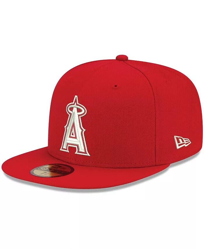 

Мужская красная приталенная шляпа с логотипом Los Angeles Angels 59FIFTY New Era