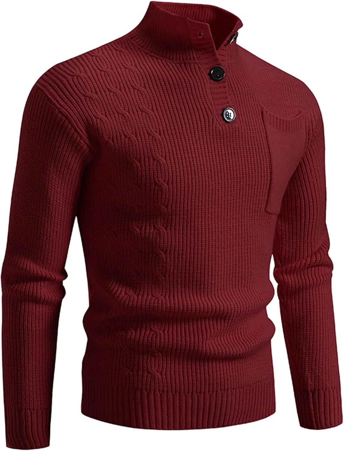 

Мужской водолазка с воротником-шалью, длинный рукав, slim fit