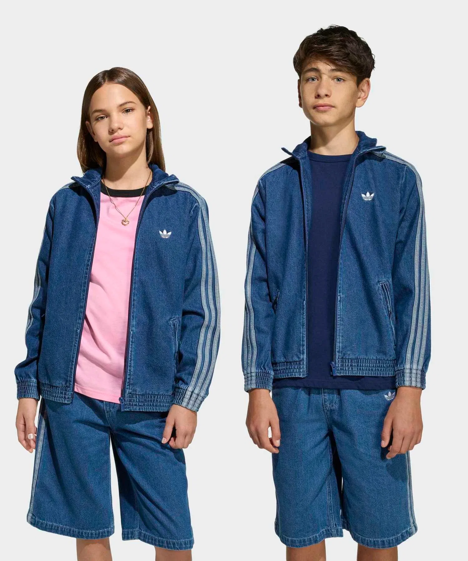 Спортивная куртка Firebird из денима / джерси / adidas Originals