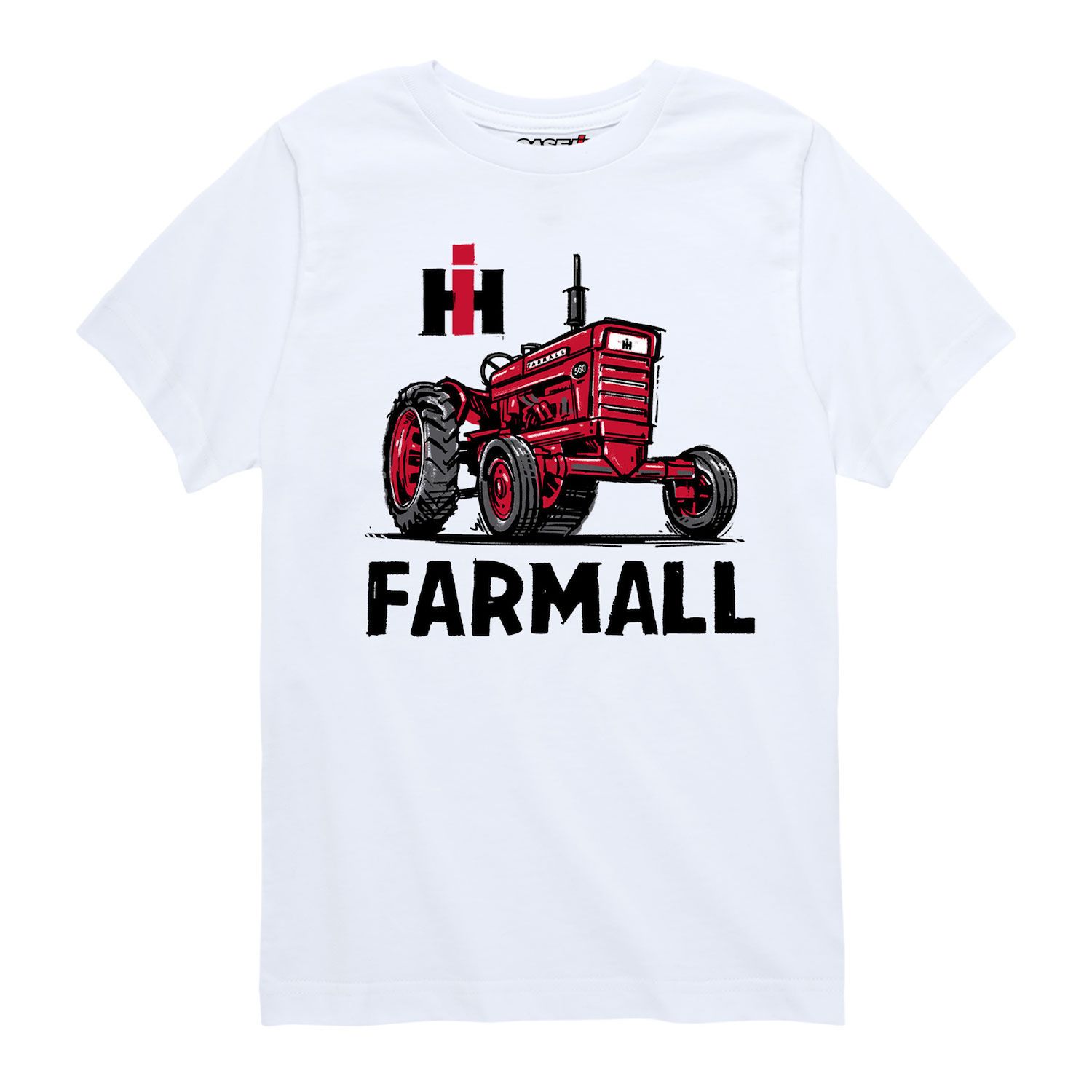 

Футболка с рисунком трактора Case IH Farmall для мальчиков 8–20 лет Licensed Character, белый