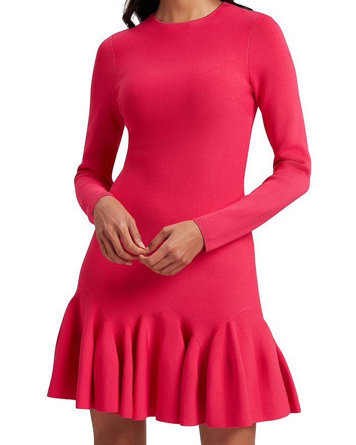 

Платье мини с длинными рукавами Loiss Ted Baker, розовый