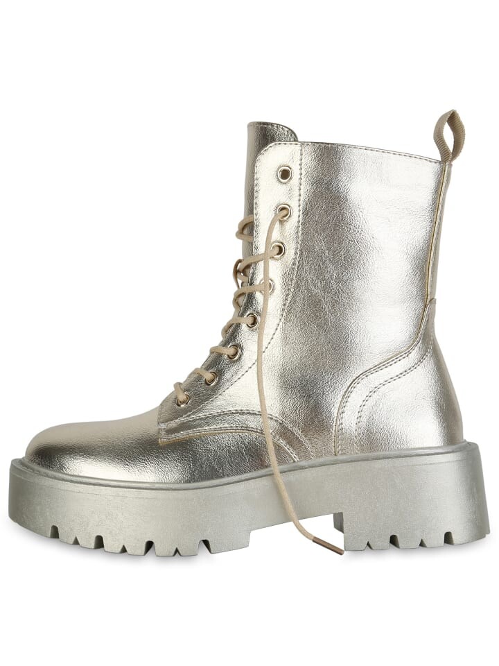 Ботильоны VAN HILL Plateau Boots Emily, золотой — фото 2