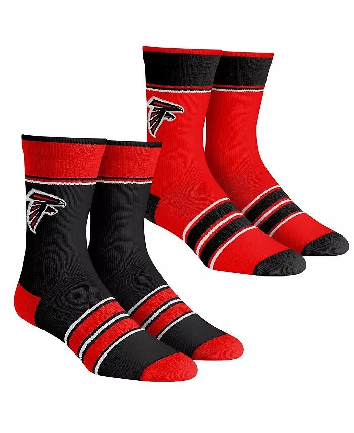 

Носки для мальчиков и девочек Atlanta Falcons Multi-Stripe, комплект из 2 пар носков Team Crew Rock 'Em
