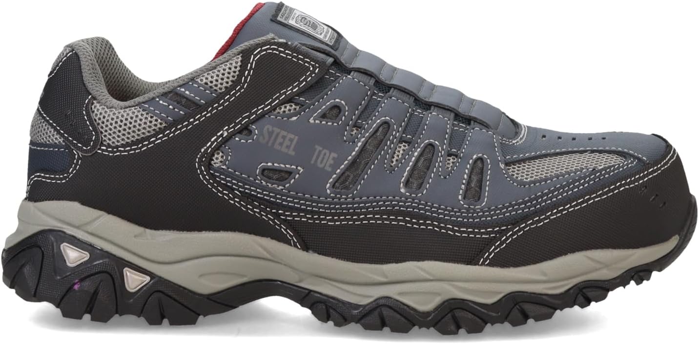 Мужские кроссовки Skechers Cankton Ebbitt со стальным носком, синий/серый/темно-синий — фото 3