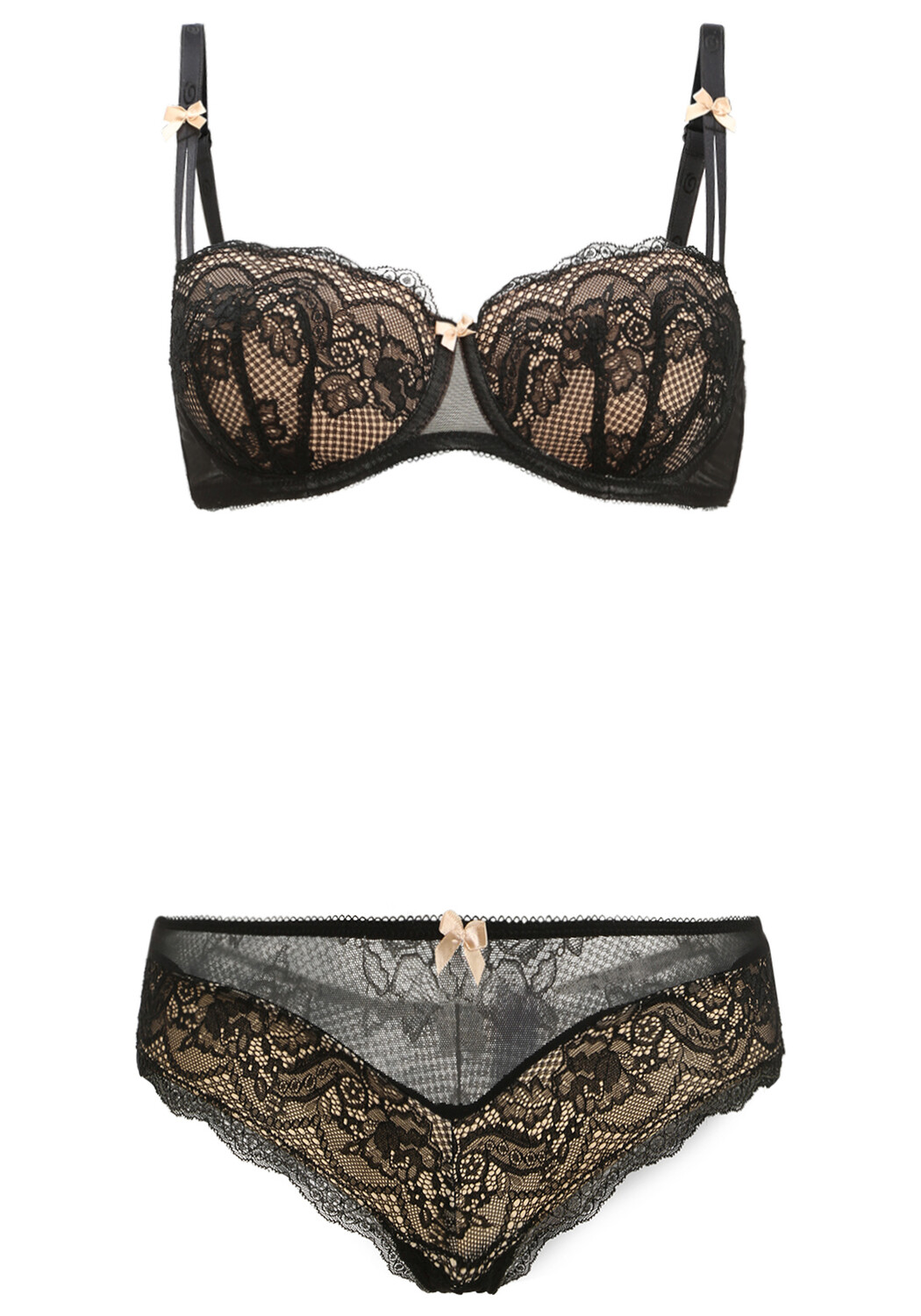 

Бюстгальтер с косточками s.Oliver Set: Schalen BH, цвет schwarz caramel