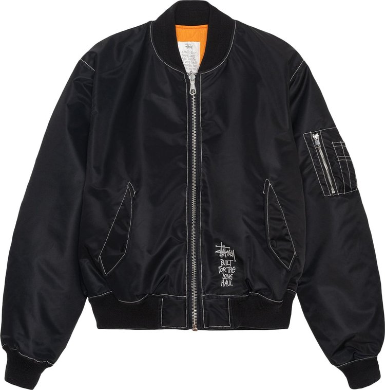 

Куртка Stussy Built Reversible Bomber 'Black', черный