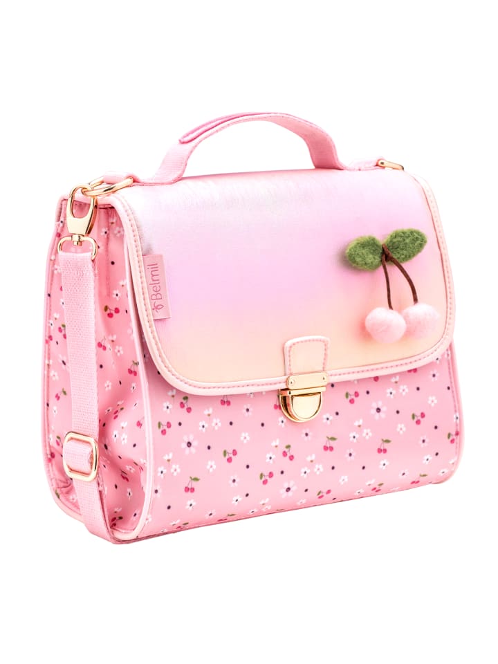 

Belmil Маленькая детская сумка через плечо премиум-класса "Цветущая вишня" розового цвета