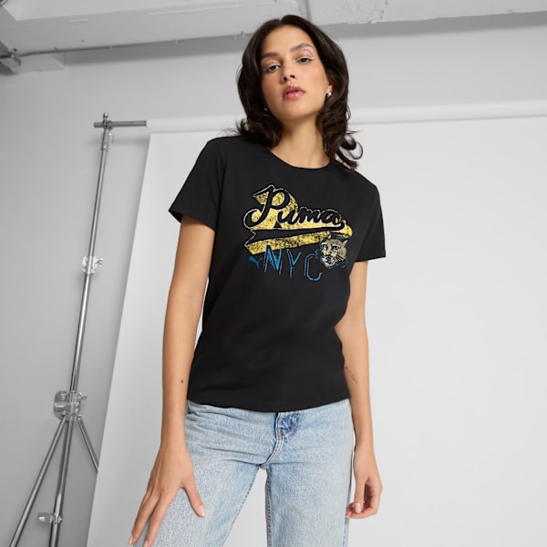 

Женская футболка Nyc Puma, черный