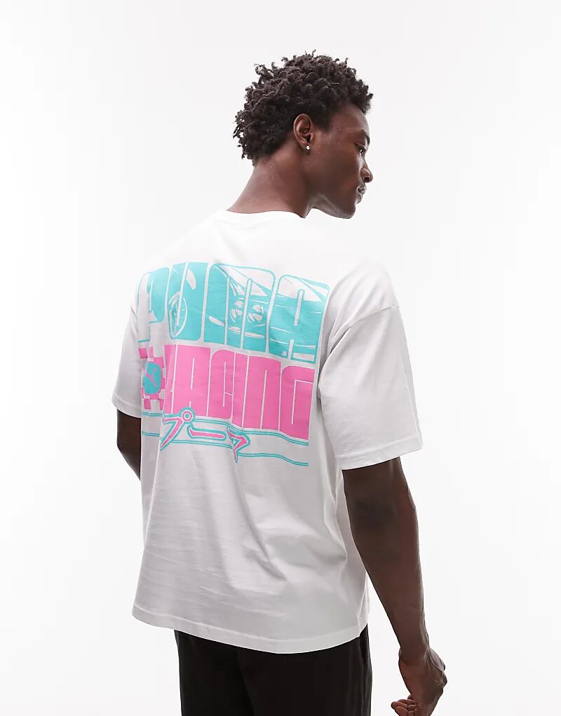 

Футболка с принтом Puma Racing на спине белого цвета. Эксклюзивно на ASOS.