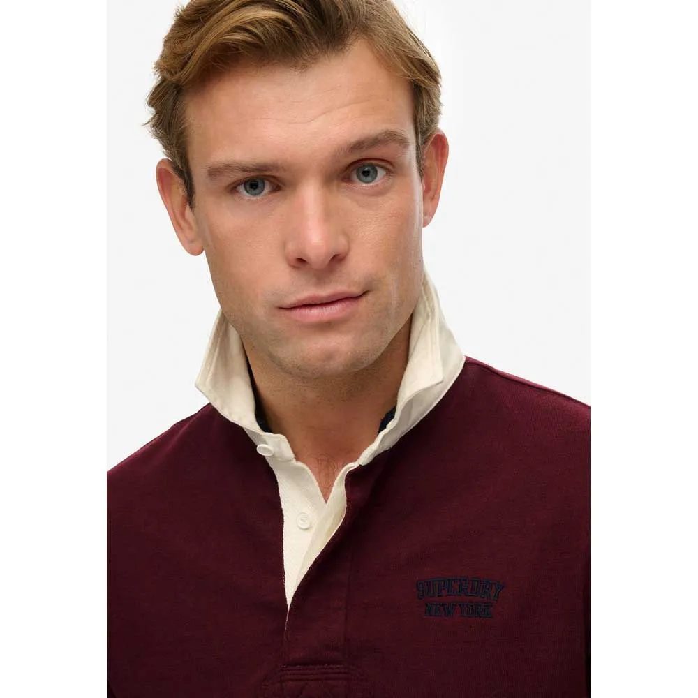 Футболка с коротким рукавом Superdry Vintage Athletic Stripe Rugby, красный — фото 3
