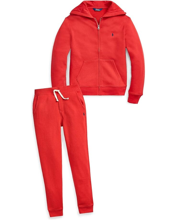 Худи Polo Ralph Lauren Kids Cotton-Blend-Fleece Hoodie, цвет RL 2000 Red — фото 3
