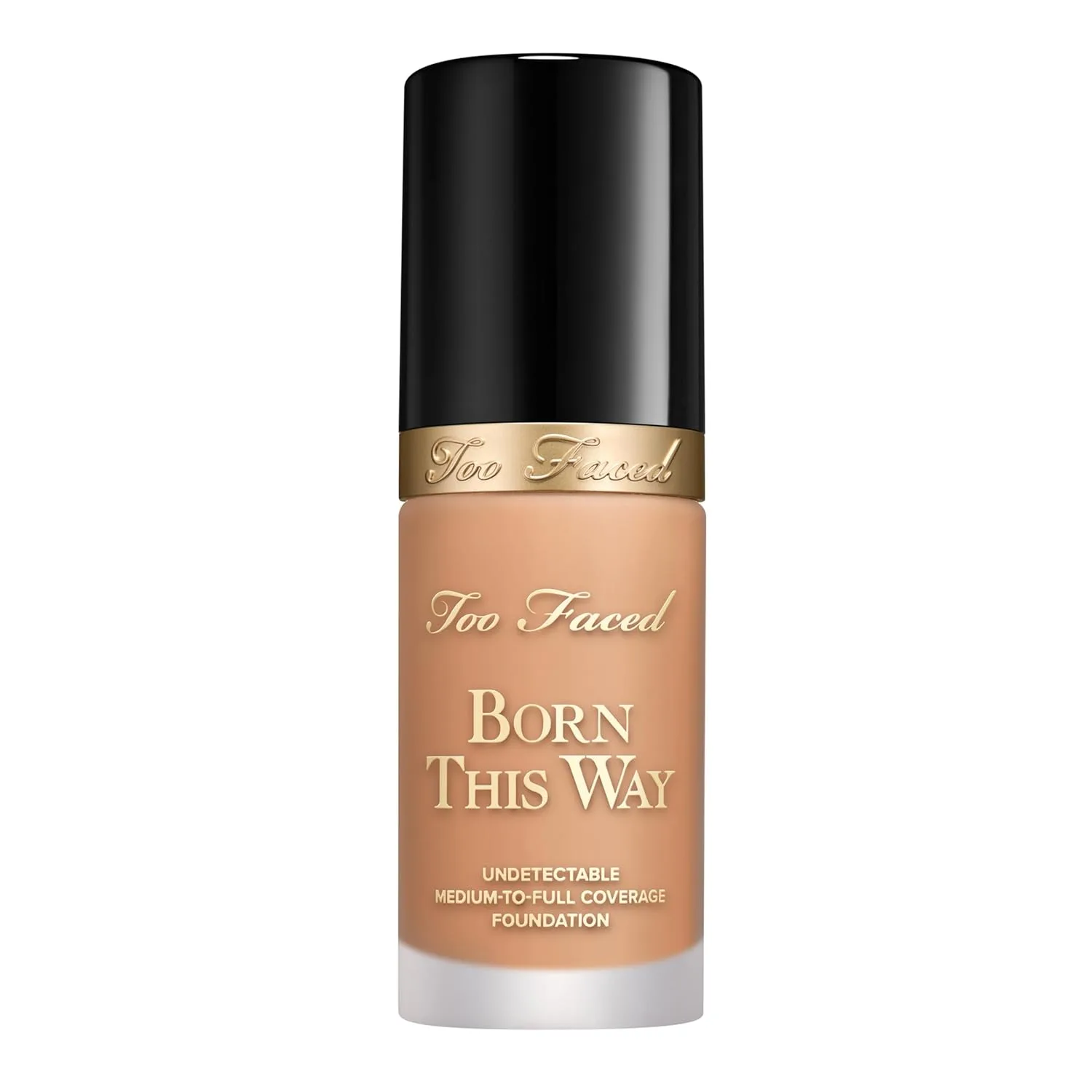 Тональный крем Too Faced Born This Way Natural Finish Longwear Liquid Foundation | Среднее и плотное покрытие | Увлажняющий + без масел, 16 Praline (Medium Tan with Golden Undertones)