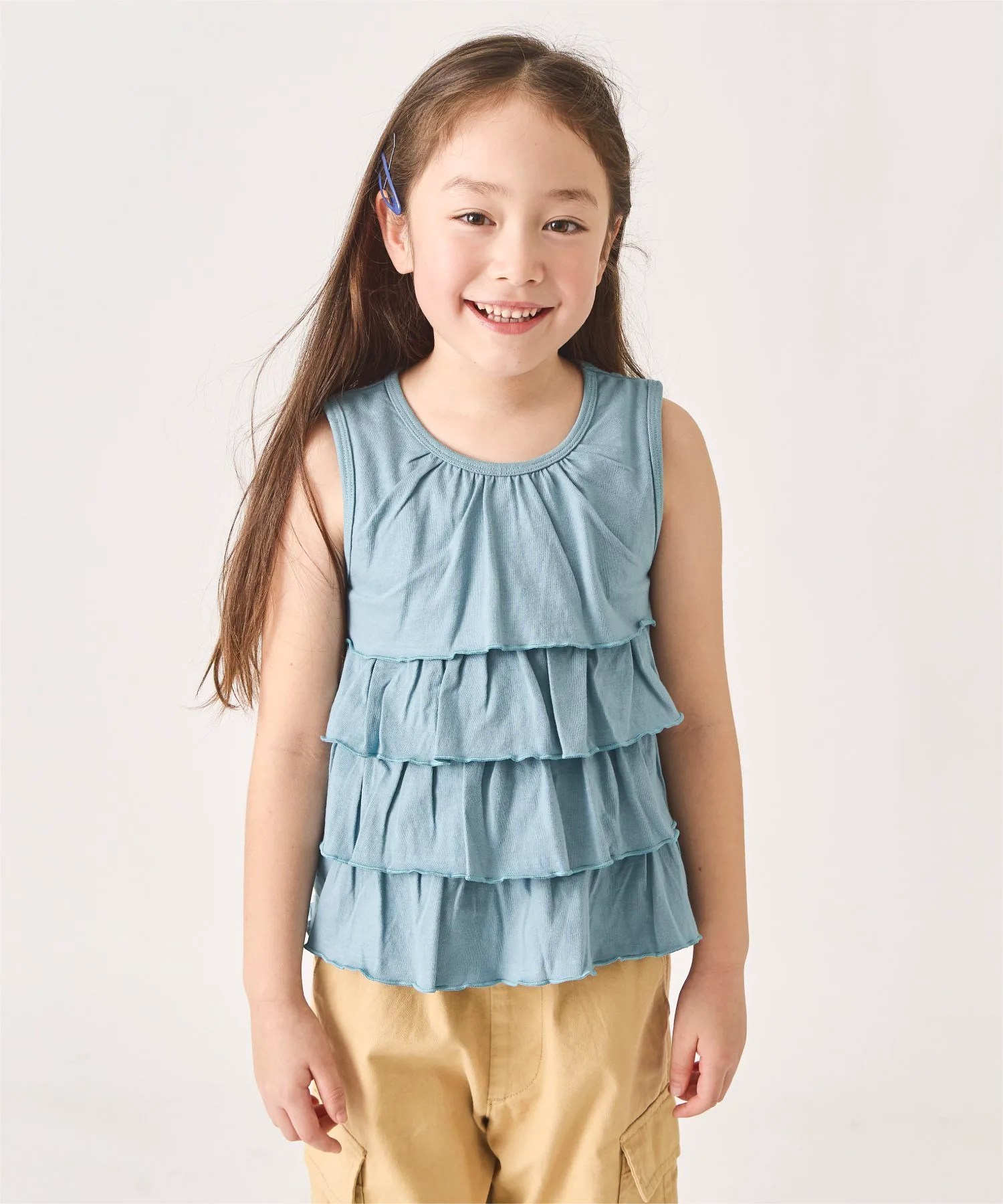 Топы с оборками Ever Closet, Blue-green