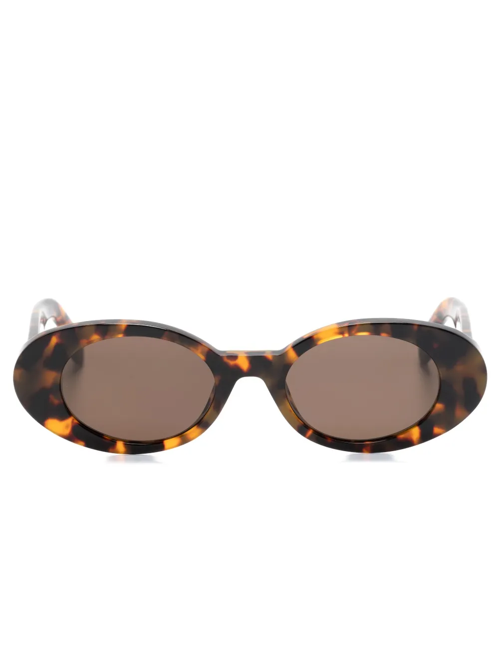 

Солнцезащитные очки Gilroy в овальной оправе Palm Angels Eyewear, коричневый