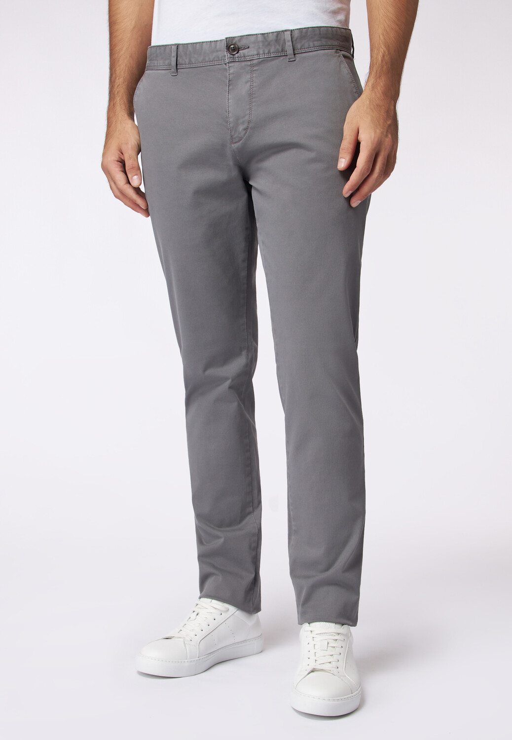 

Брюки чинос Roy Robson hose im Slim Fit, серый