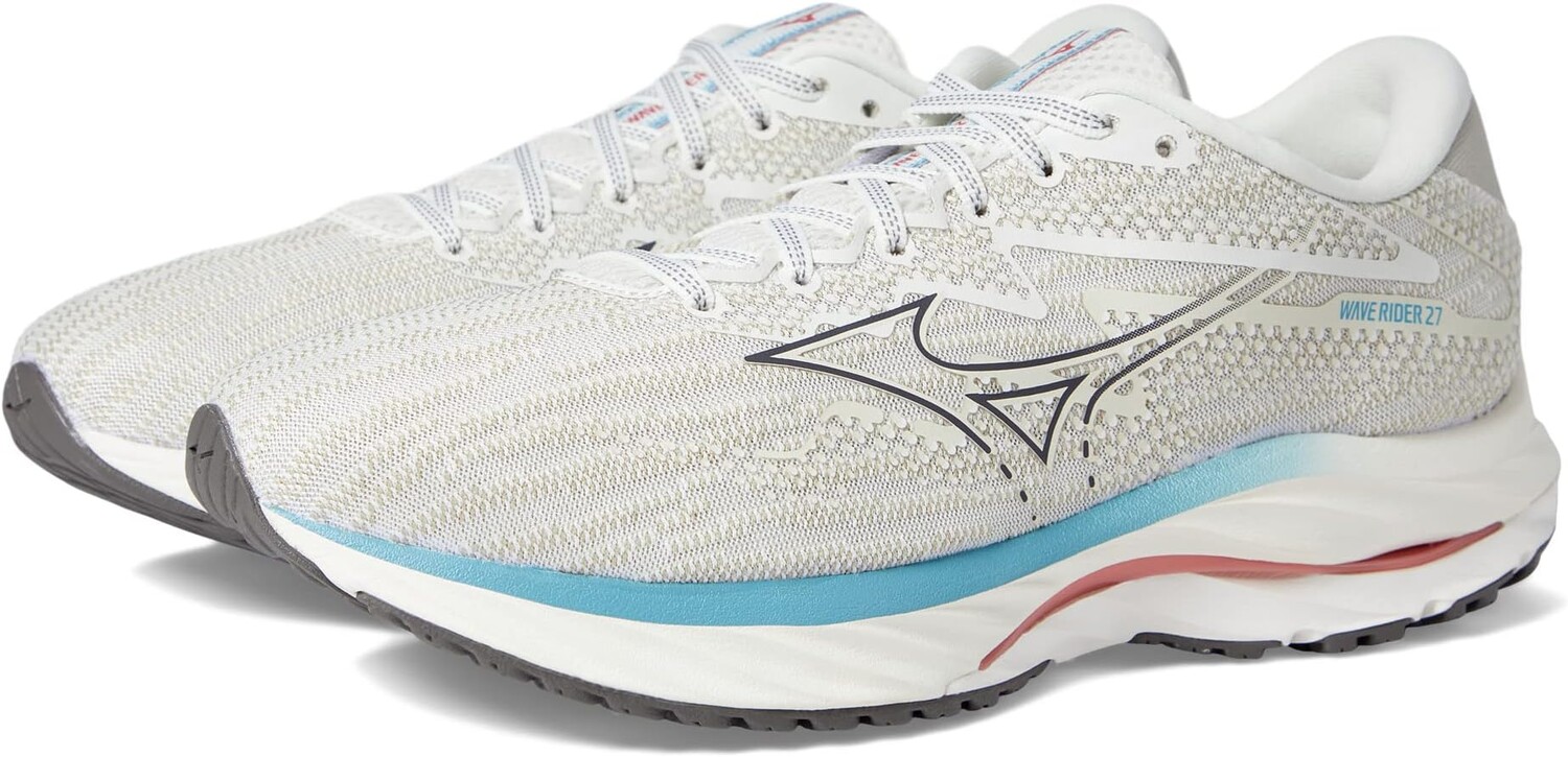 

Кроссовки Wave Rider 27 Mizuno, цвет Snow White/Granite Grey