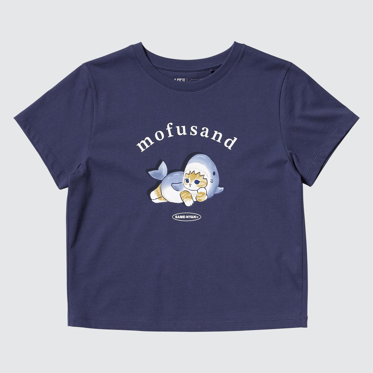 

Футболка с принтом UT mofusand UNIQLO, темно-синий