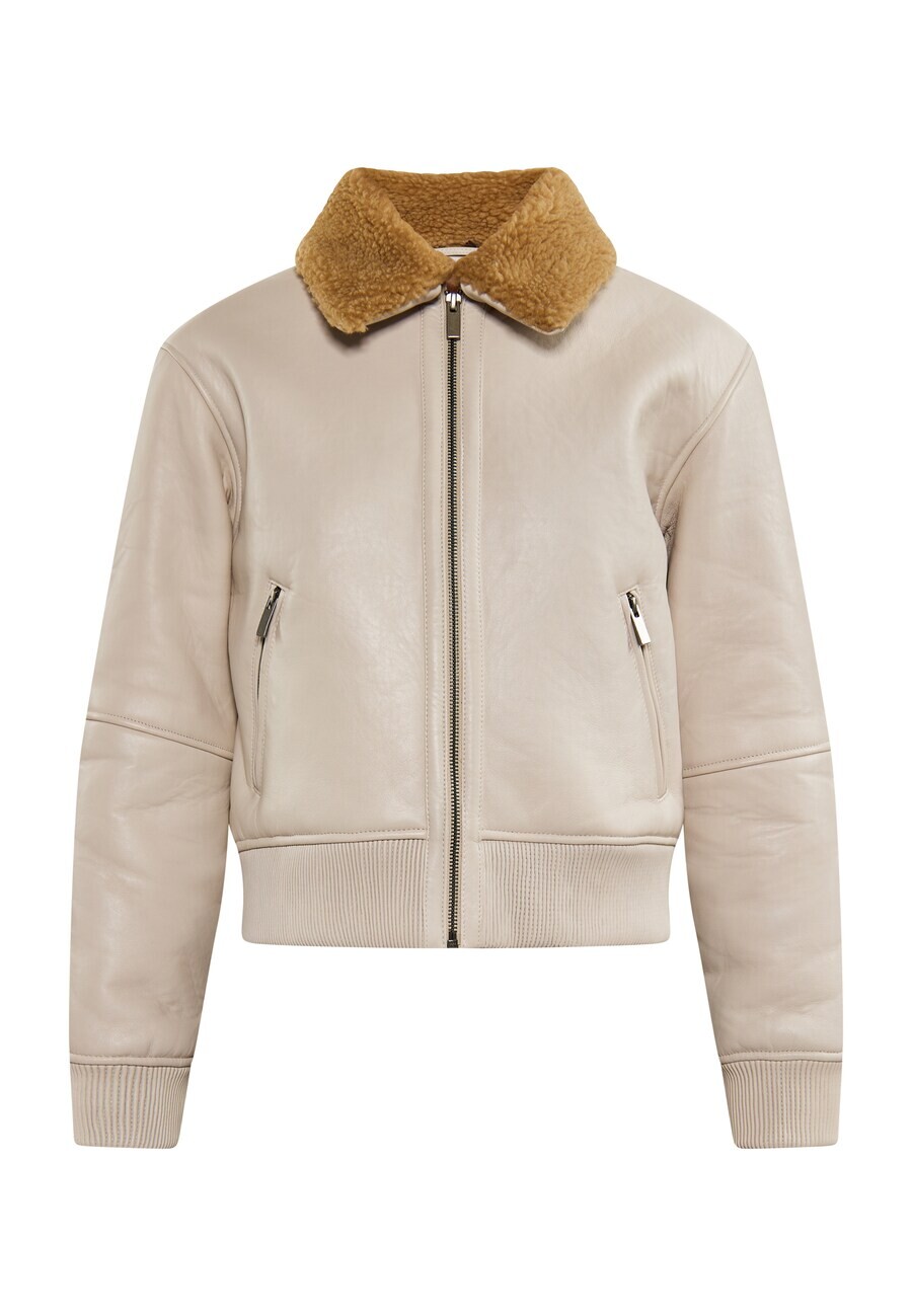 

Кожаная куртка DreiMaster Vintage Between-Season Jacket, слоновая кость