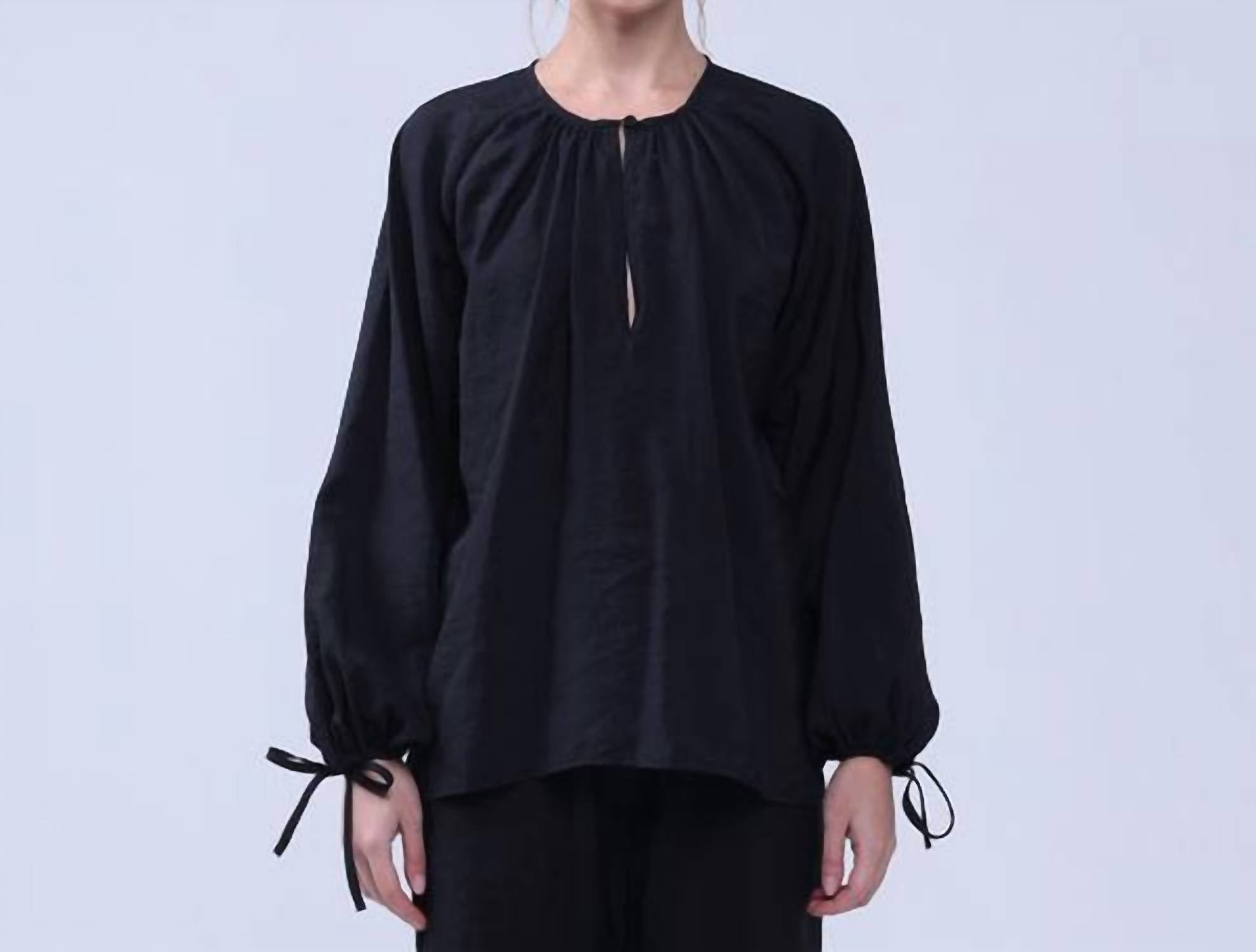 

Туника-блузка Vintage Cupro в черном цвете Neu Nomads