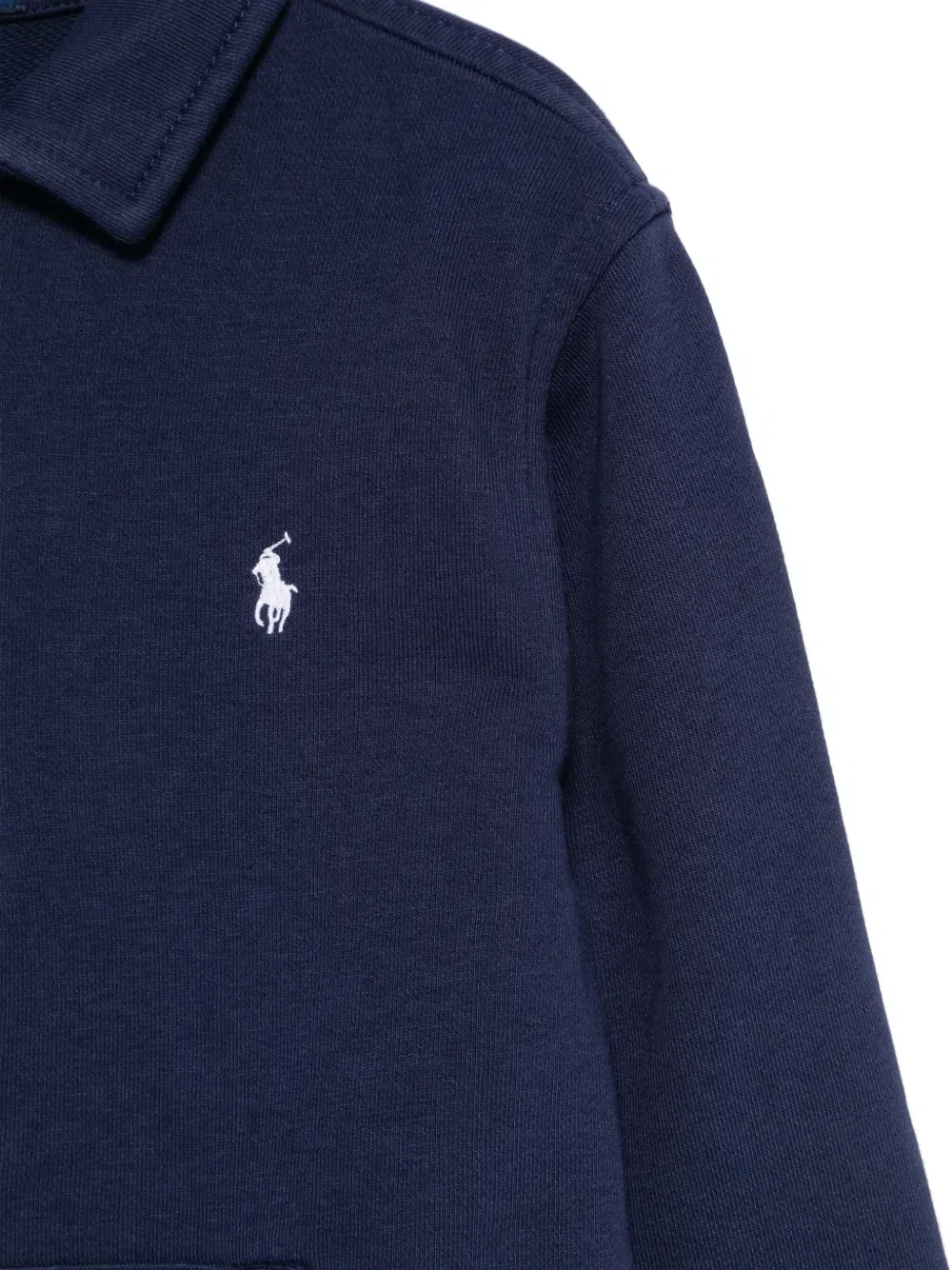 Толстовка с воротником на молнии Polo Ralph Lauren Kids, синий — фото 3