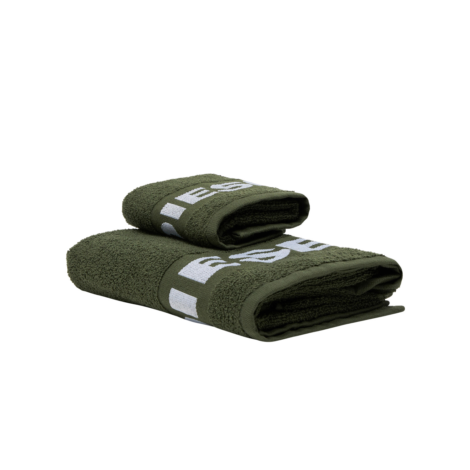

Полотенцы для рук terry set sport logo 2 предмета Diesel, зеленый