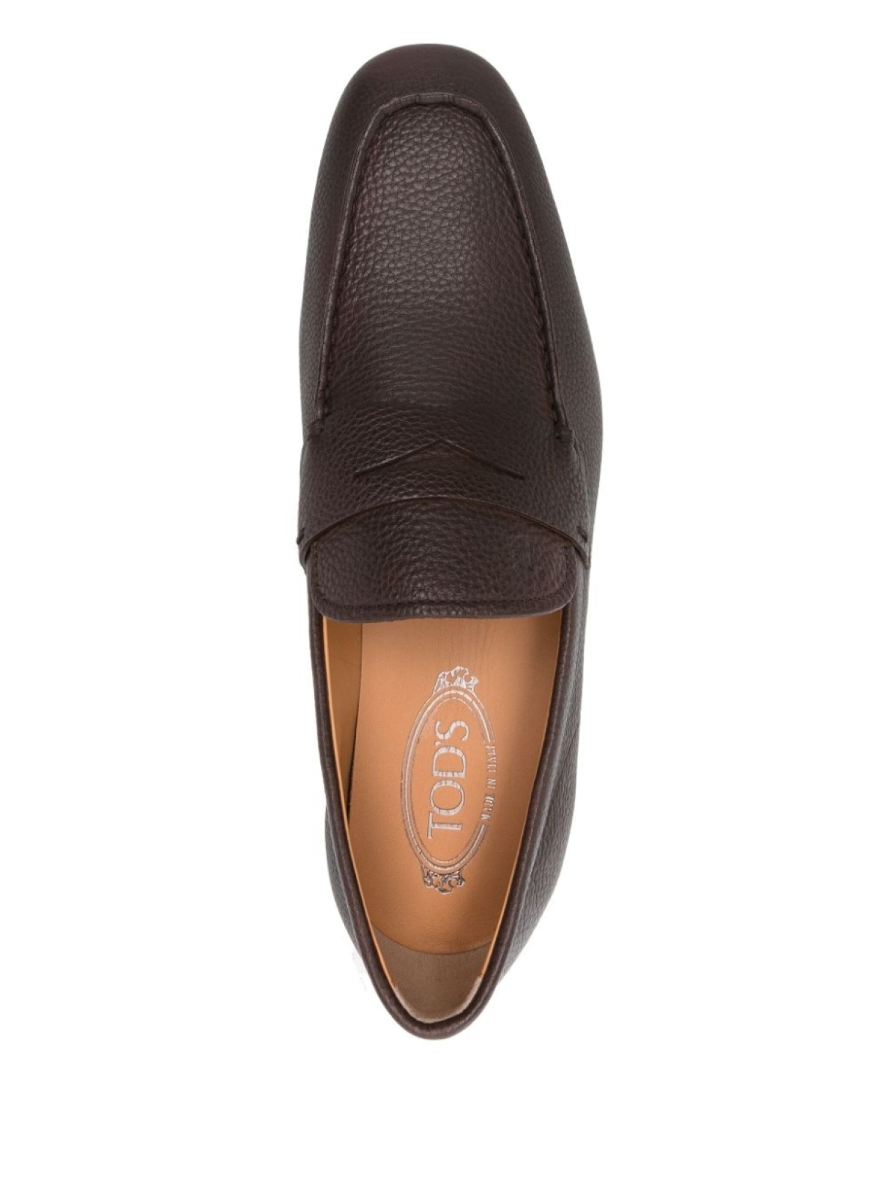 Tod's кожаные лоферы, коричневый — фото 4