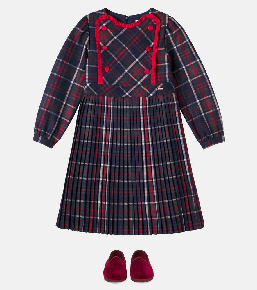 Платье плиссированное в клетку Patachou, Balmoral Tartan F25-5 — фото 2