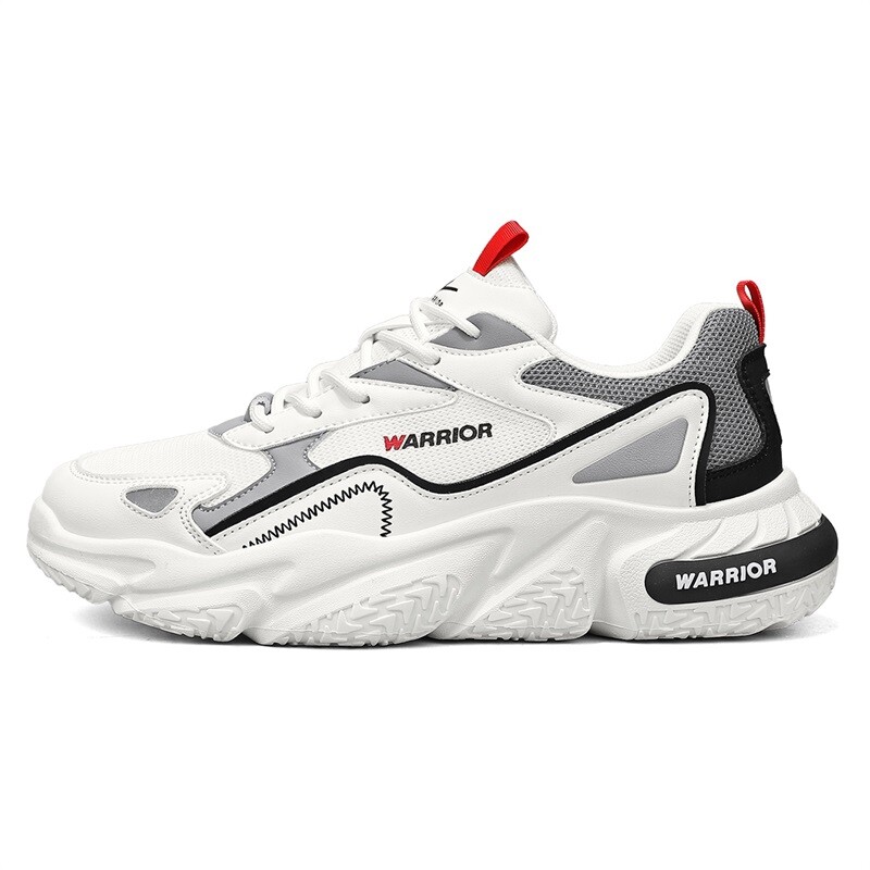 

Кроссовки мужские толстые низкие Warrior, цвет White Gray, Белый, Кроссовки мужские толстые низкие Warrior, цвет White Gray