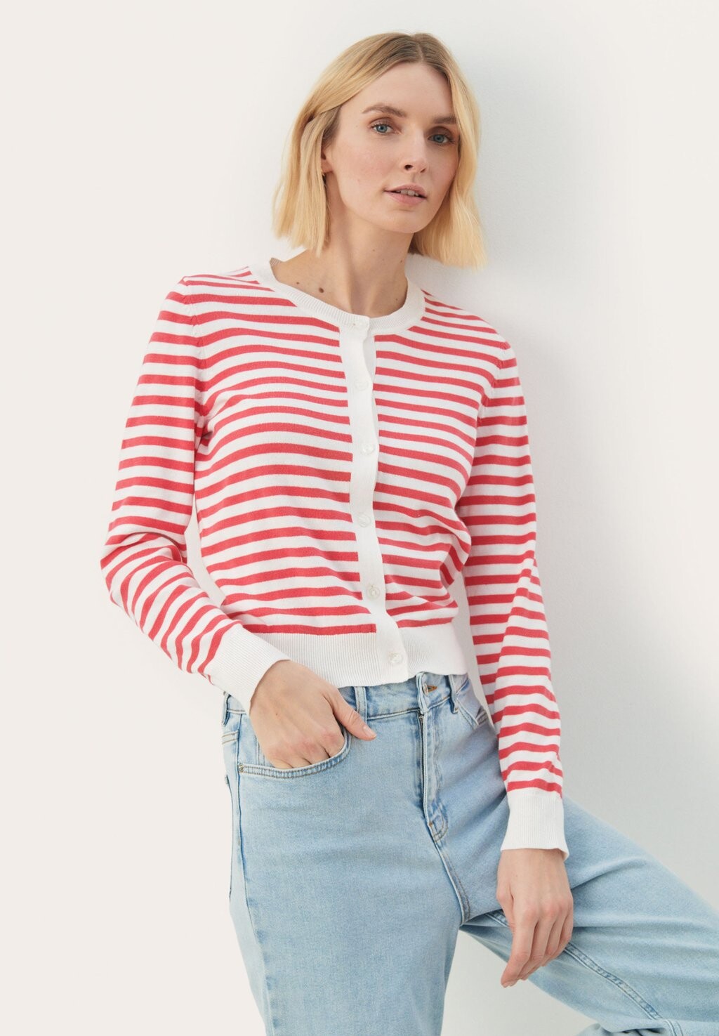 

Кардиган TANISHAPW Part Two, цвет claret red stripe