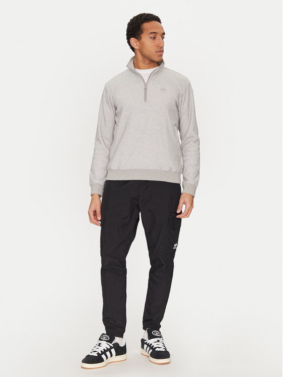 Толстовка обычного кроя Trefoil Essentials Waffle JD2447 Adidas, серый — фото 2