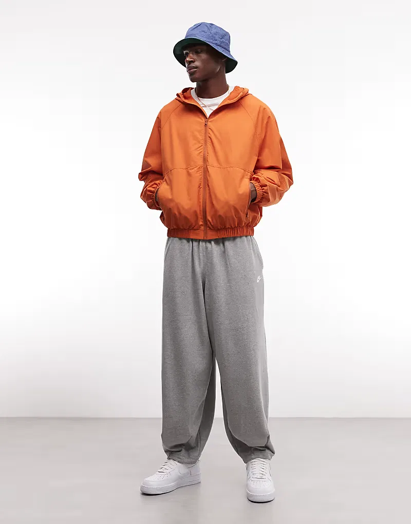 Спортивные брюки Nike Club French Terry оверсайз, серый