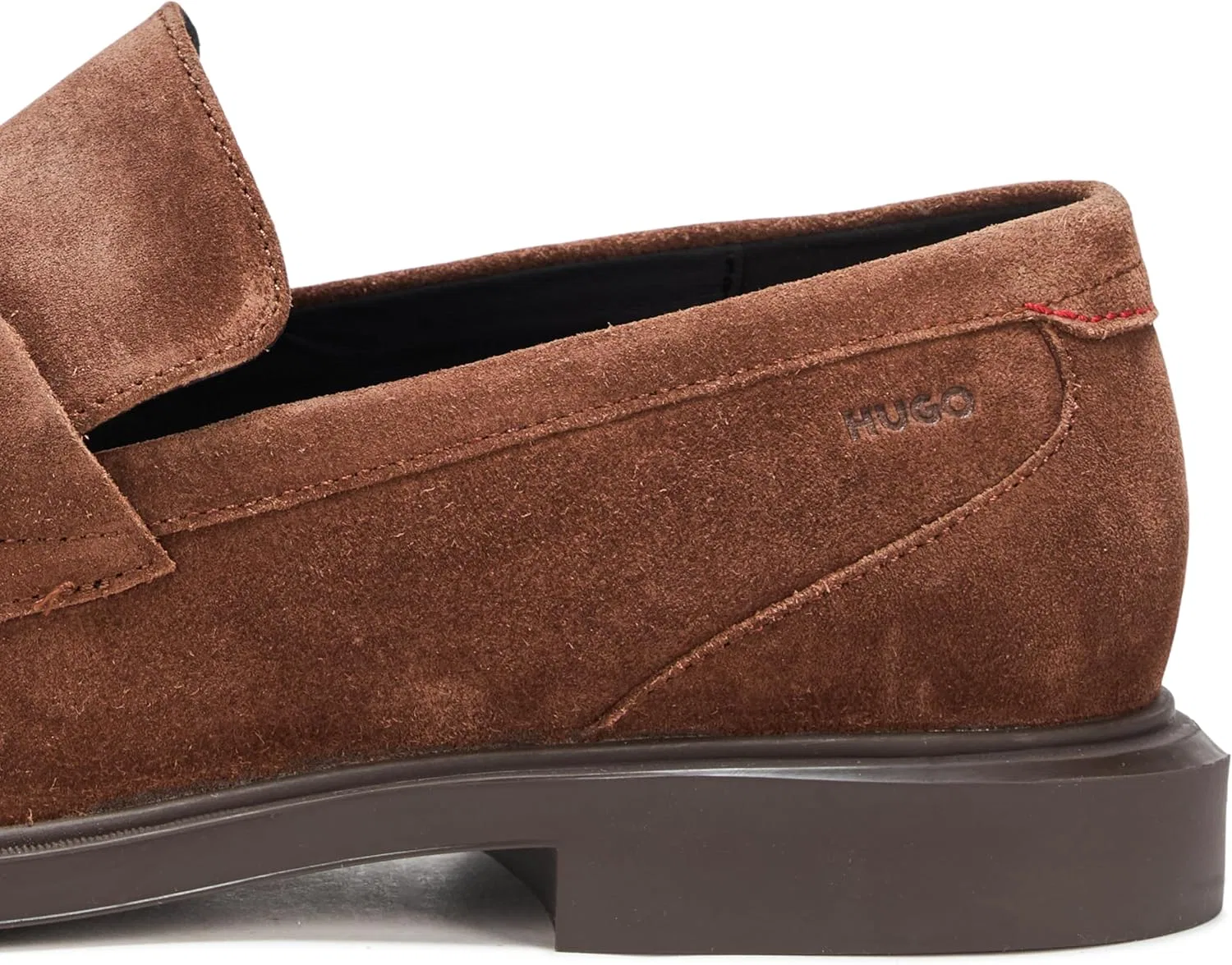 Лоферы из замши HUGO, Medium Soft Brown — фото 2