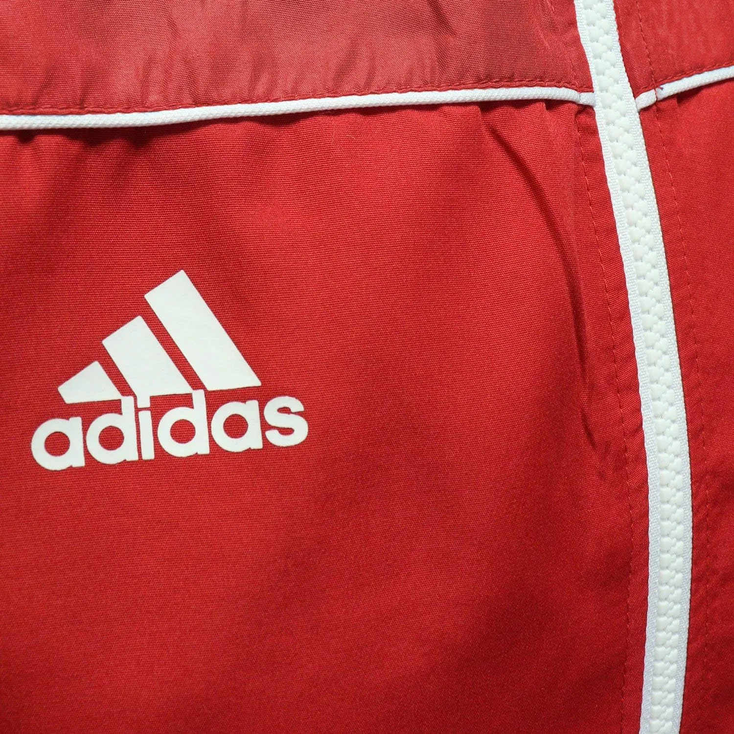 Куртка спортивная adidas, красный/белый — фото 4