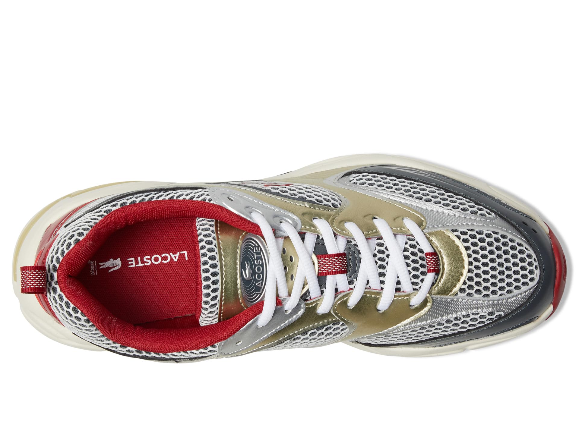 Кроссовки Lacoste Storm 96 2k Sneakers, цвет Red/Off White — фото 2