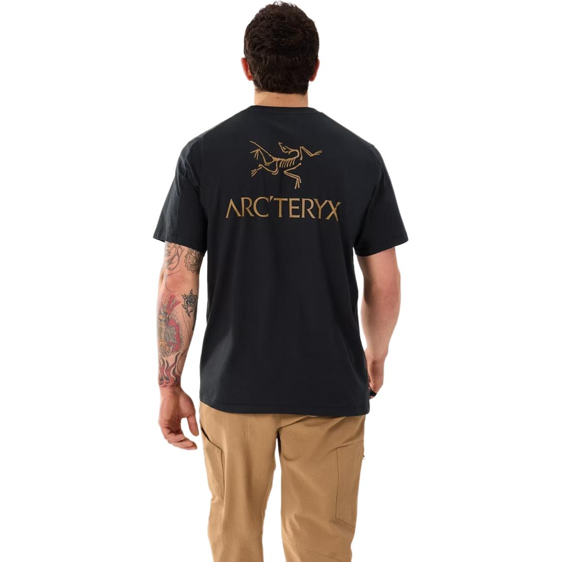 Футболка Arc'teryx Kragg Cotton Bird Word Arcteryx, слоновая кость/черный/белый — фото 3