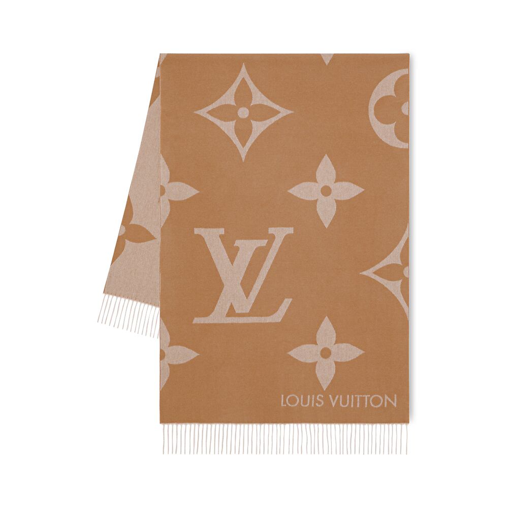 

Монограмма гигантский шарф Louis Vuitton, нюдовый