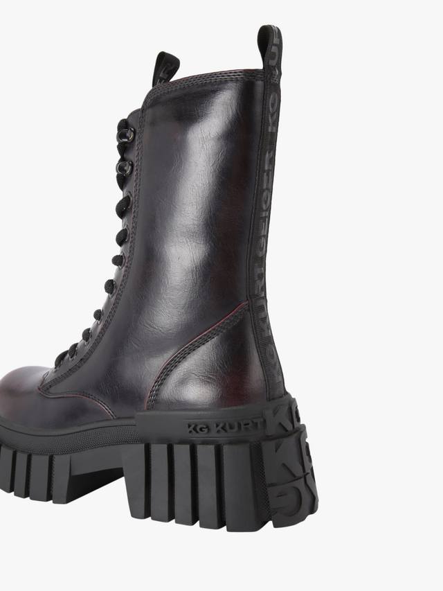 Толстые байкерские ботинки tegan KG Kurt Geiger, цвет Red Wine — фото 4