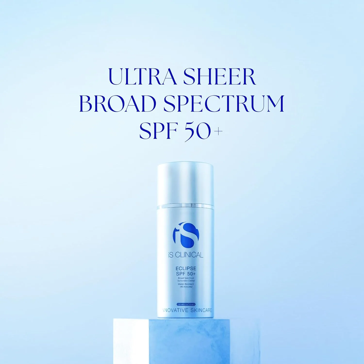 Солнцезащитный крем iS CLINICAL Eclipse SPF 50+ с тонирующим эффектом и оксидом цинка, ультралегкий, нежирный, с матовым финишем., Transcluent — фото 3