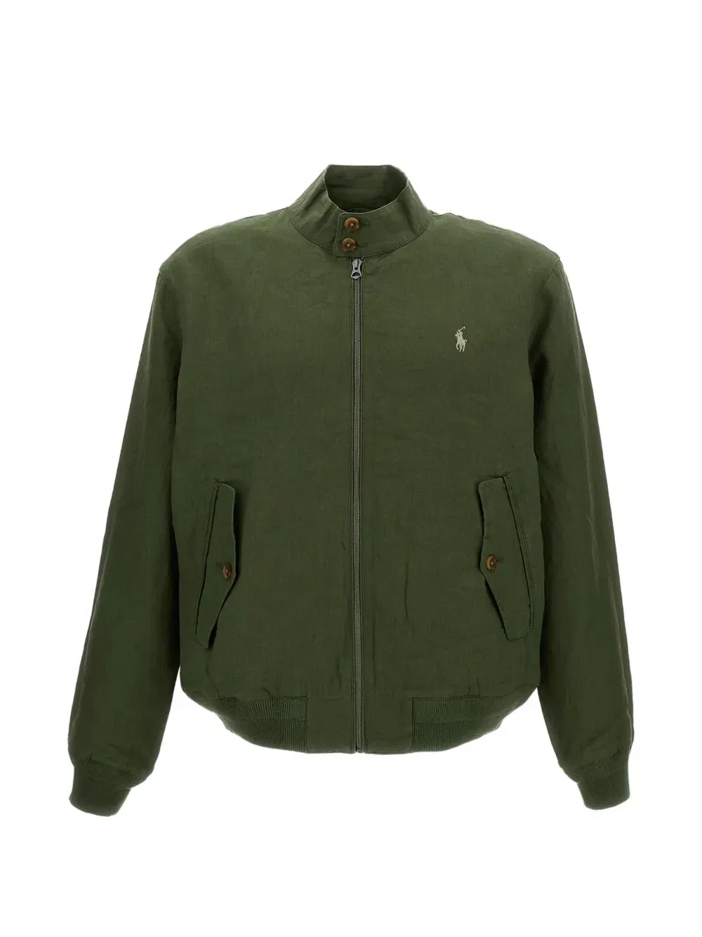 Куртка Bedford на молнии из льна POLO RALPH LAUREN, зеленый