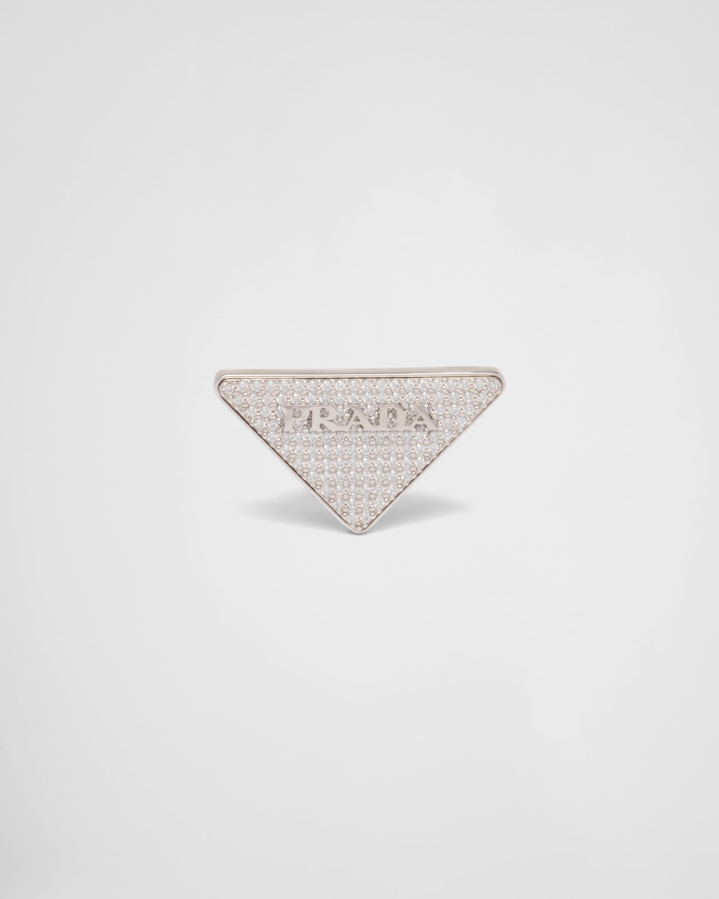 

Серьга для правого уха Crystal Logo Jewels Prada, серебряный