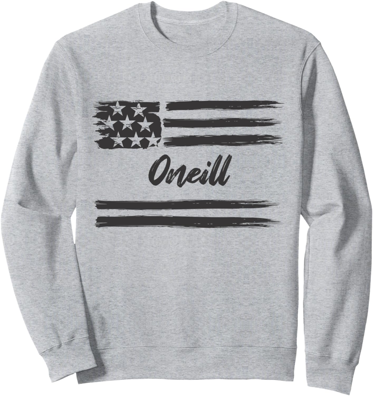 

О'Нил - Персонализированная толстовка с американским флагом, серая Mix Web Shop - Name