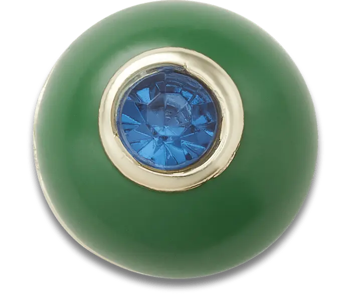 

Джиббитсы Green and Blue Circle Gem Crocs