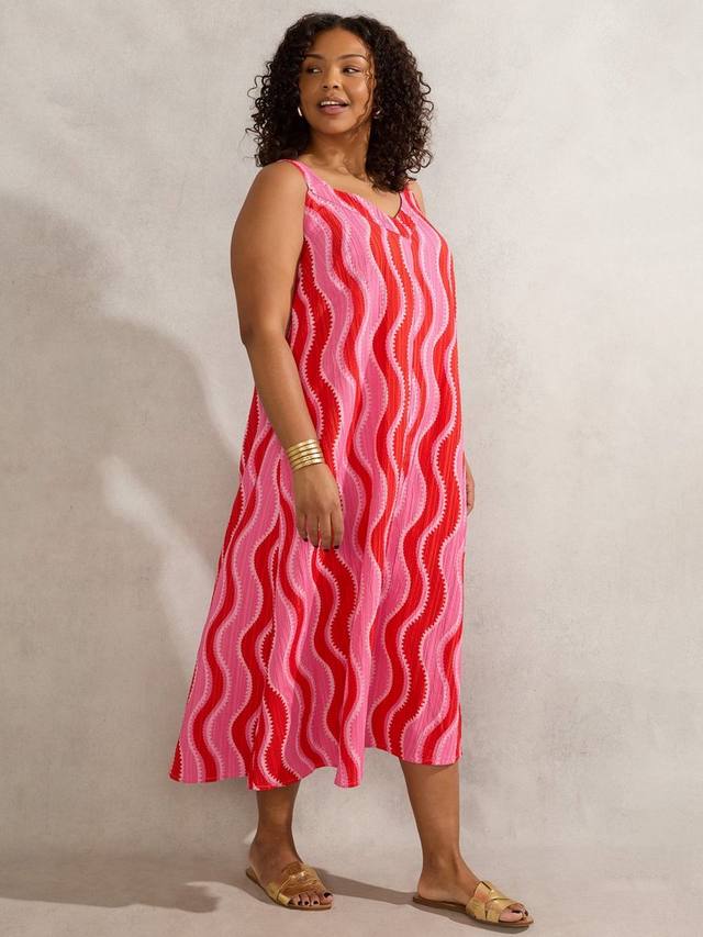 

Платье миди с узором Curve Swirl Live Unlimited