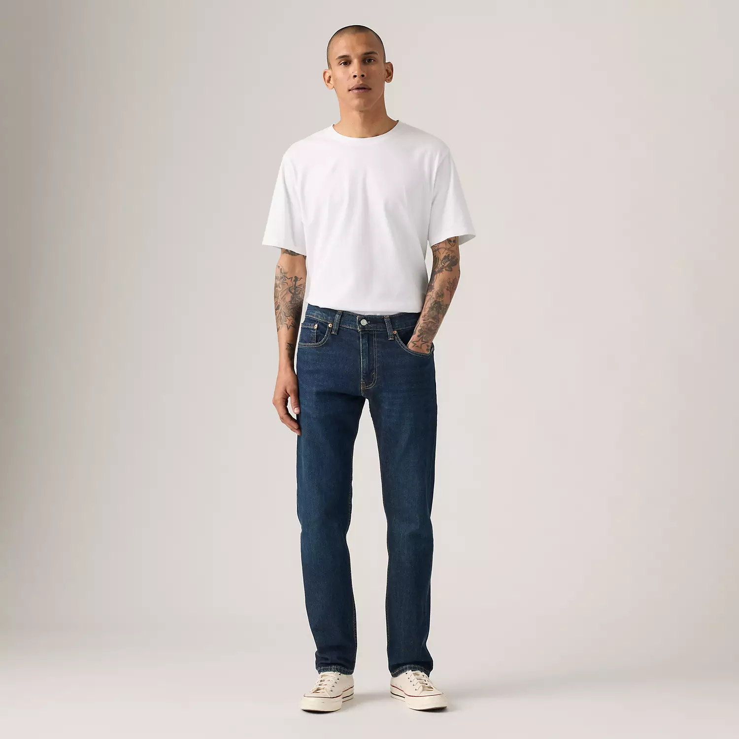 

502 Зауженные мужские джинсы Levi's, цвет Clean Run Adv - Dark Wash