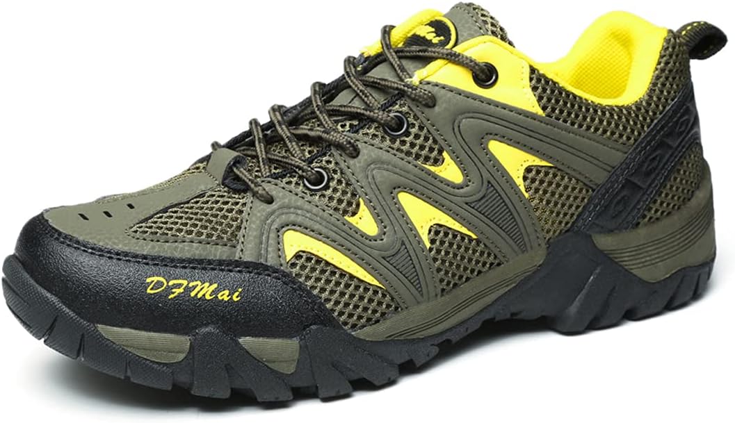 

Водонепроницаемые трекинговые ботинки hongrenamz для мужчин и женщин, туристические ботинки для походов, трекинга, скалолазания, рыбалки, легкие кроссовки, зеленый