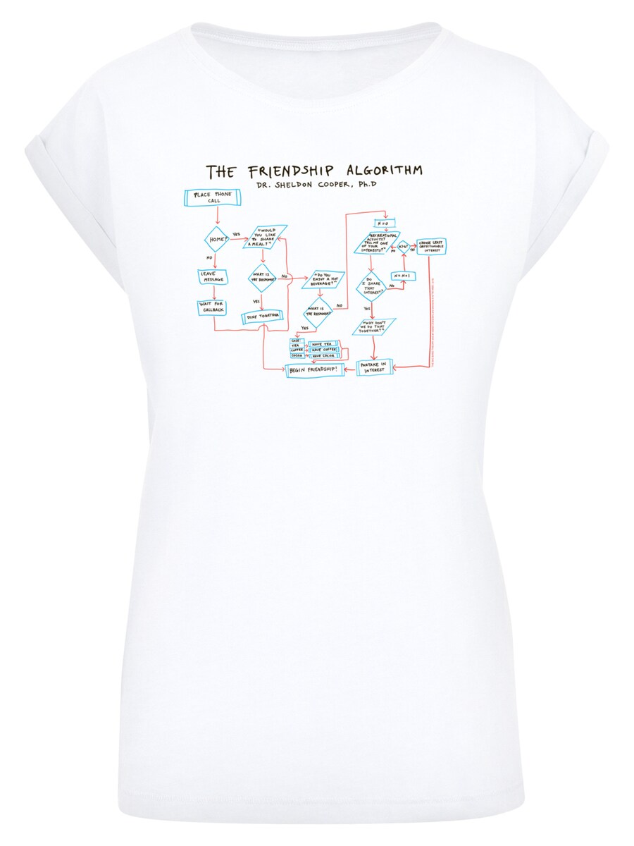 

Рубашка F4NT4STIC Theory Friendship Algorithm, белый